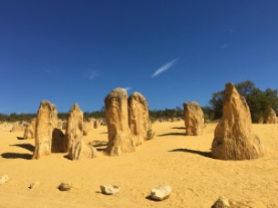 The Pinnacles rock formations.