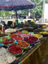 A flower stall at Ghandi Bazar. This was the best smelling Asian Market I have EVER encountered.