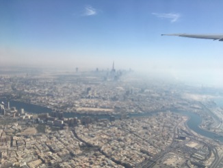 Dubai from the air. Yeah, now I've seen the Burj Khalifa, I don't need to go to Dubai.