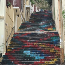 The Mar Mikhael neighborhood has several colorful stairways- very San Francisco...